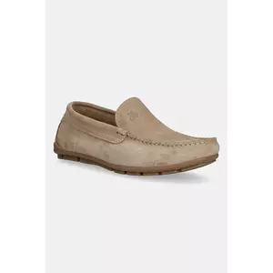 Marc O'Polo mocasini din piele întoarsă SVEN 4B bărbați, culoarea bej, 50328233101300 imagine