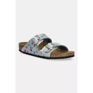 Birkenstock șlapi copii Arizona culoarea argintiu, 1029842 imagine