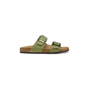 Geox papuci D BRIONIA R femei, culoarea verde, D55Y3I 000AU C3016 imagine