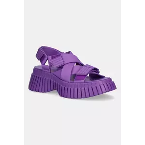 Camper sandale Pix BCN femei, culoarea violet, cu platforma, K201604-003 imagine