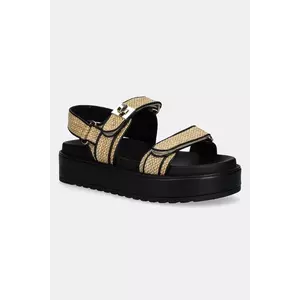 Steve Madden sandale Bigmona femei, culoarea bej, cu platforma, SM11003458 imagine
