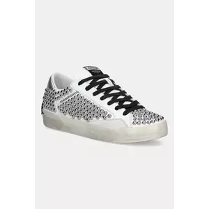 Crime London sneakers din piele DISTRESSED femei, culoarea alb, 27010PP6 imagine