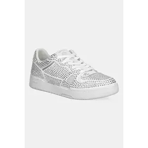 Crime London sneakers din piele BASKET femei, culoarea alb, 26304PP5 imagine