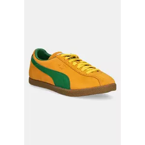 Puma sneakers din piele intoarsă Brasil bărbați, culoarea portocaliu, 401048 imagine