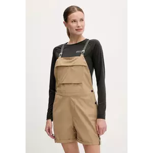 Picture pantaloni scurți outdoor Foday culoarea verde, uni, high waist, WSH0106 imagine