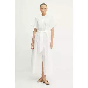 Forte Forte rochie din bumbac culoarea alb, maxi, drept, 13849 my dress imagine