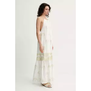 Simona Corsellini rochie culoarea bej, maxi, evazati, P25CPAB026 imagine