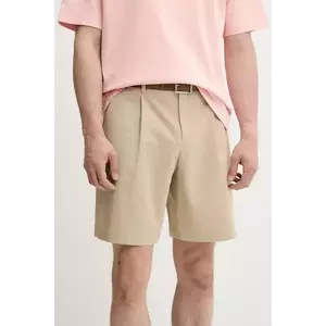 A.P.C. pantaloni scurți din bumbac short crew bărbați, culoarea bej, COHFU.H10198 imagine
