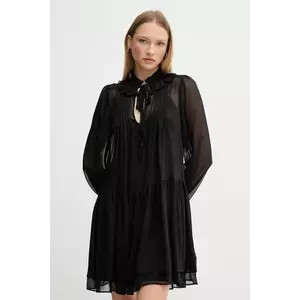 Dkny rochie culoarea negru, mini, evazati, DD5G2H73 imagine
