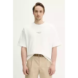 BARENA VENEZIA tricou din bumbac Camicia Mola bărbați, culoarea alb, cu imprimeu, TSU5107.2713 imagine