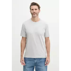 Marc O'Polo tricou din bumbac bărbați, culoarea gri, cu imprimeu, 523201251382 imagine