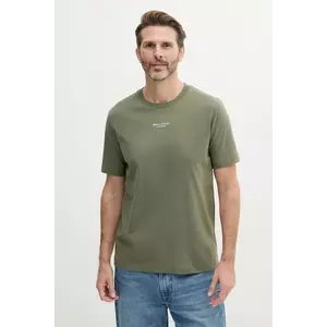 Marc O'Polo tricou din bumbac bărbați, culoarea verde, cu imprimeu, 523201251382 imagine