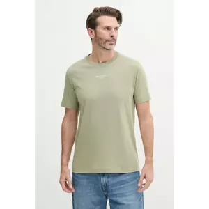 Marc O'Polo tricou din bumbac bărbați, culoarea verde, cu imprimeu, 523201251382 imagine