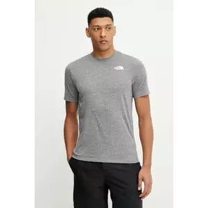 The North Face tricou sport 24/7 culoarea gri, uni, NF0A894BDYY1 imagine