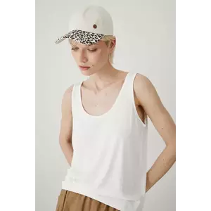 Medicine șapcă de baseball din bumbac femei, culoarea bej, modelator imagine