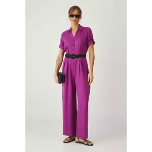 Medicine salopeta culoarea violet, cu guler imagine