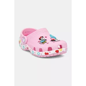 Crocs papuci copii CLASSIC MICKEY MINNIE FRIENDS CLOG KIDS culoarea roz, 210894 imagine