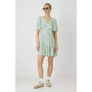 Medicine rochie culoarea verde, mini, evazati imagine