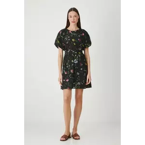Medicine rochie culoarea negru, mini, evazati imagine
