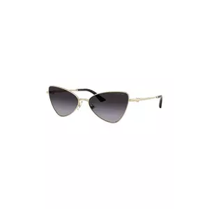 Jimmy Choo ochelari de soare femei, culoarea galben, 0JC4015HB imagine