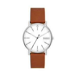 Skagen ceas barbati, culoarea maro imagine
