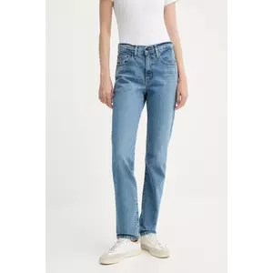 Levi's jeans 724 HIGH RISE STRAIGHT femei, culoarea negru, 18883 imagine