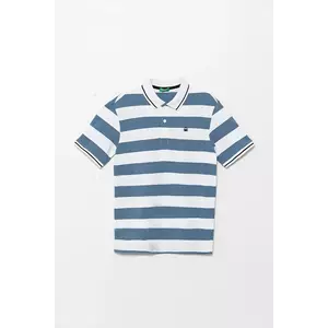 United Colors of Benetton tricouri polo din bumbac pentru copii cu imprimeu, 39QAC301T imagine