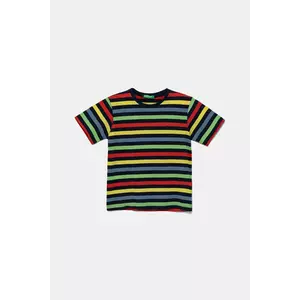 United Colors of Benetton tricou de bumbac pentru copii culoarea bleumarin, cu imprimeu, 3FHXG10HR imagine