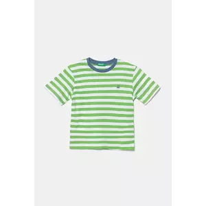 United Colors of Benetton tricou de bumbac pentru copii culoarea verde, cu imprimeu, 3FHXG10HR imagine