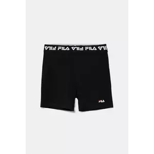 Fila pantaloni scurți copii LOHRA culoarea negru, cu imprimeu, FAT0657 imagine