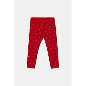 United Colors of Benetton leggins copii culoarea rosu, cu imprimeu, 3SDSGF04U imagine