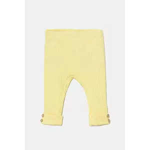 United Colors of Benetton leggins bebe culoarea galben, uni, 3F1AAF026 imagine
