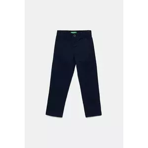United Colors of Benetton pantaloni copii culoarea bleumarin, uni, 4T48CF011 imagine