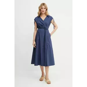 Marella rochie RIVERA culoarea bleumarin, midi, evazati, 2513221052200 imagine