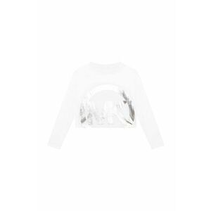 Michael Kors longsleeve din bumbac pentru copii culoarea alb imagine