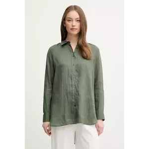 United Colors of Benetton camasa de in culoarea verde, cu guler clasic, regular imagine