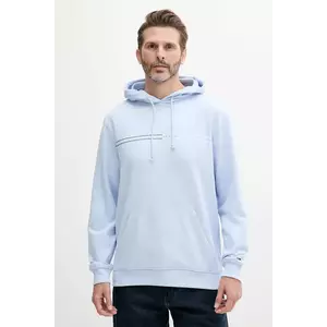 Tommy Jeans hanorac de bumbac barbati, cu glugă, cu imprimeu, DM0DM20847 imagine