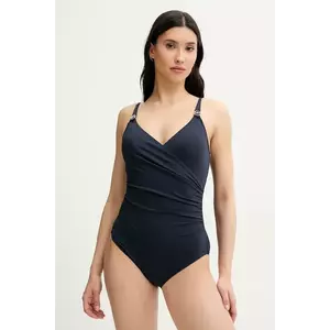 MICHAEL Michael Kors costum de baie dintr-o bucată LOGO TRIM SURPLICE ONE PIECE culoarea rosu, cupa usor rigidizata, MM7M759 imagine