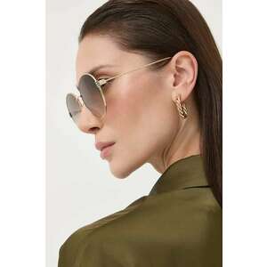Gucci ochelari de soare femei, culoarea auriu imagine