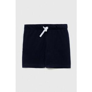 United Colors of Benetton pantaloni scurți din bumbac pentru copii culoarea albastru marin, neted, talie reglabila imagine