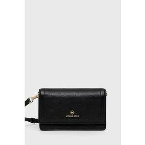 MICHAEL Michael Kors poseta piele culoarea negru imagine