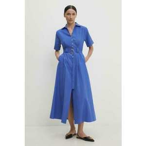Answear Lab rochie din bumbac midi, evazati imagine