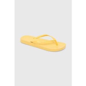 Ipanema slapi ANAT COLORS femei, culoarea galben, cu toc plat, 82591-AQ608 imagine
