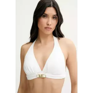 MICHAEL Michael Kors sutien de baie HALTER BIKINI TOP culoarea rosu, cupa usor rigidizata, MM7M161 imagine