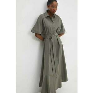 Answear Lab rochie culoarea verde, maxi, evazati imagine