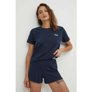 Fila pijamale de bumbac culoarea albastru marin, bumbac, FPS4180 imagine