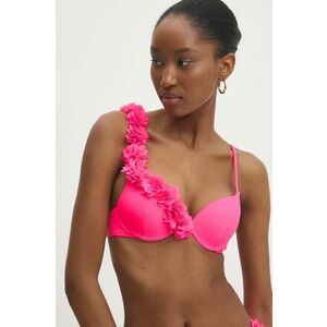 Answear Lab sutien de baie culoarea roz, cupa rigidizata imagine