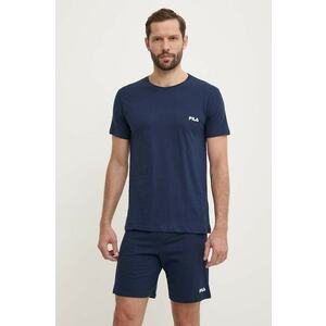 Fila pijama barbati, culoarea albastru marin, melanj, FPS1190 imagine