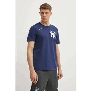 Nike tricou New York Yankees barbati, culoarea albastru marin, cu imprimeu imagine