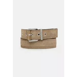 MICHAEL Michael Kors curea din piele întoarsă culoarea maro, 559145 imagine